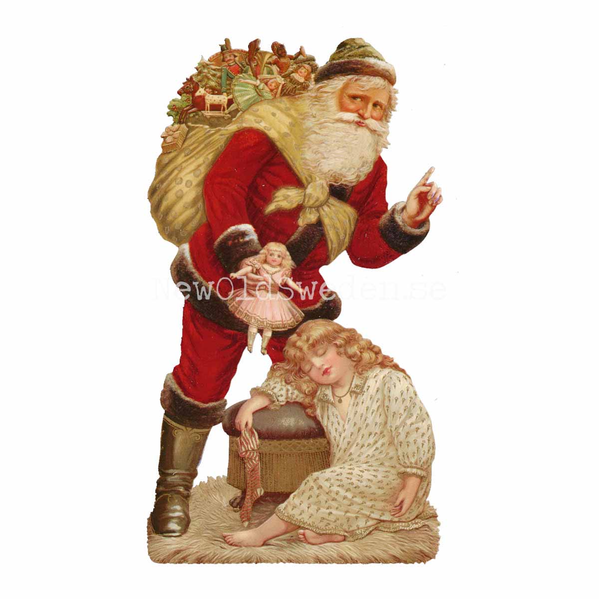 Santa with Child 90x16.5 cm - Bokmärke © Ernst Freihoff 5118 - 3