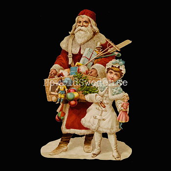 Father Christmas with Presents 10x16.5 cm - Bokmärke © Ernst Freihoff 5169