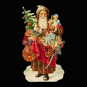 Santa with bag and tree 90x16.5 cm - Bokmärke © Ernst Freihoff 5136