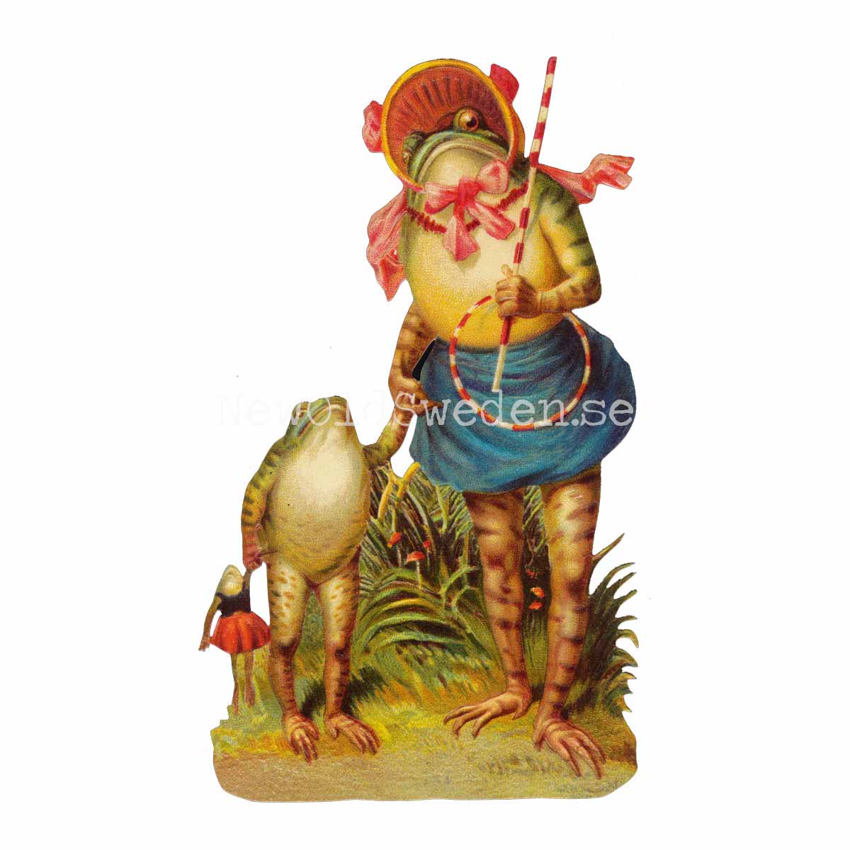 Frog Mother with Child 10x16 cm - Bokmärke © Ernst Freihoff 5139 - 3