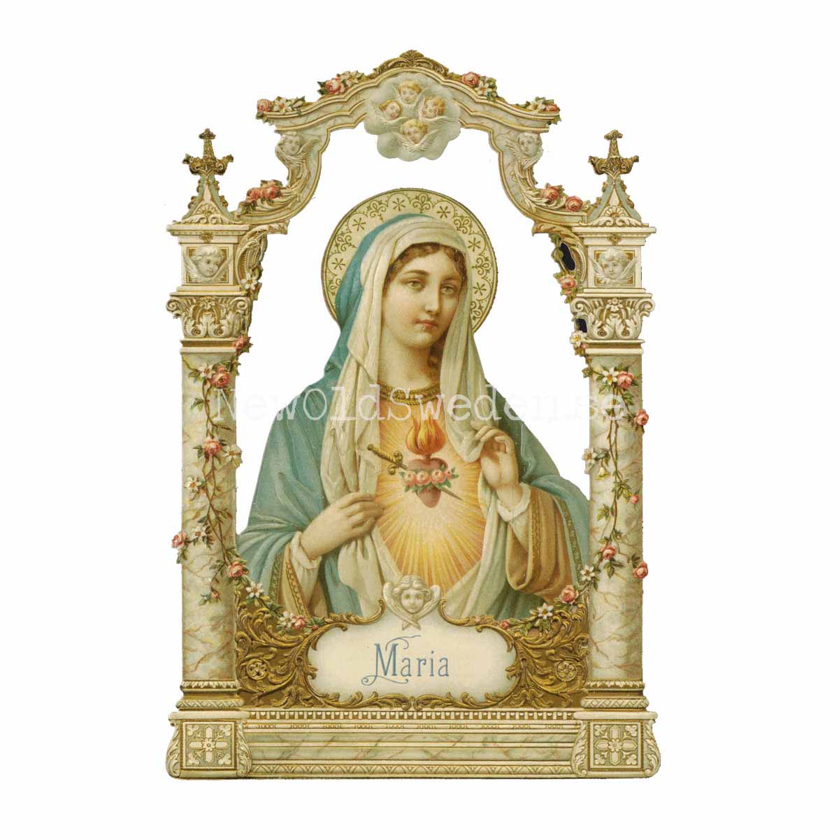 Maria 12x16.5 cm - Bokmärke © Ernst Freihoff 5144 - 3