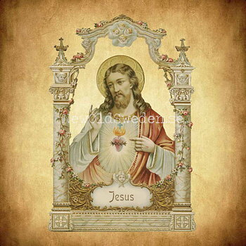 Jesus 12x16.5 cm - Bokmärke © Ernst Freihoff 5145
