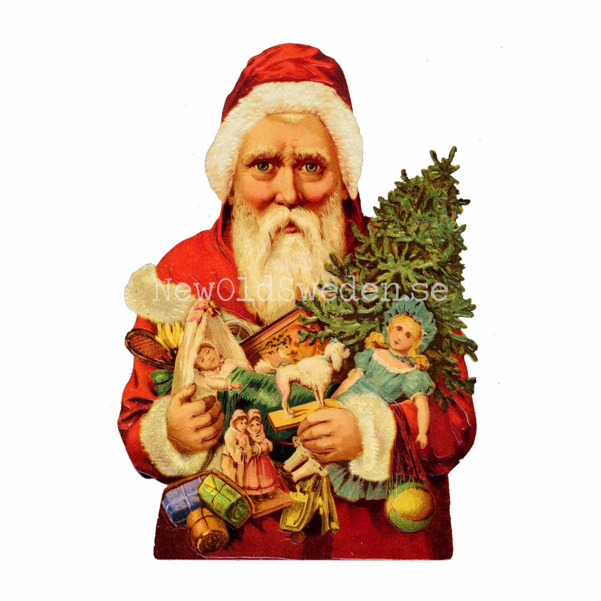 Father Christmas (red) 11x16.5 cm - Bokmärke © Ernst Freihoff 5150 - 3