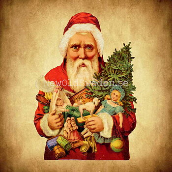 Father Christmas (red) 11x16.5 cm - Bokmärke © Ernst Freihoff 5150