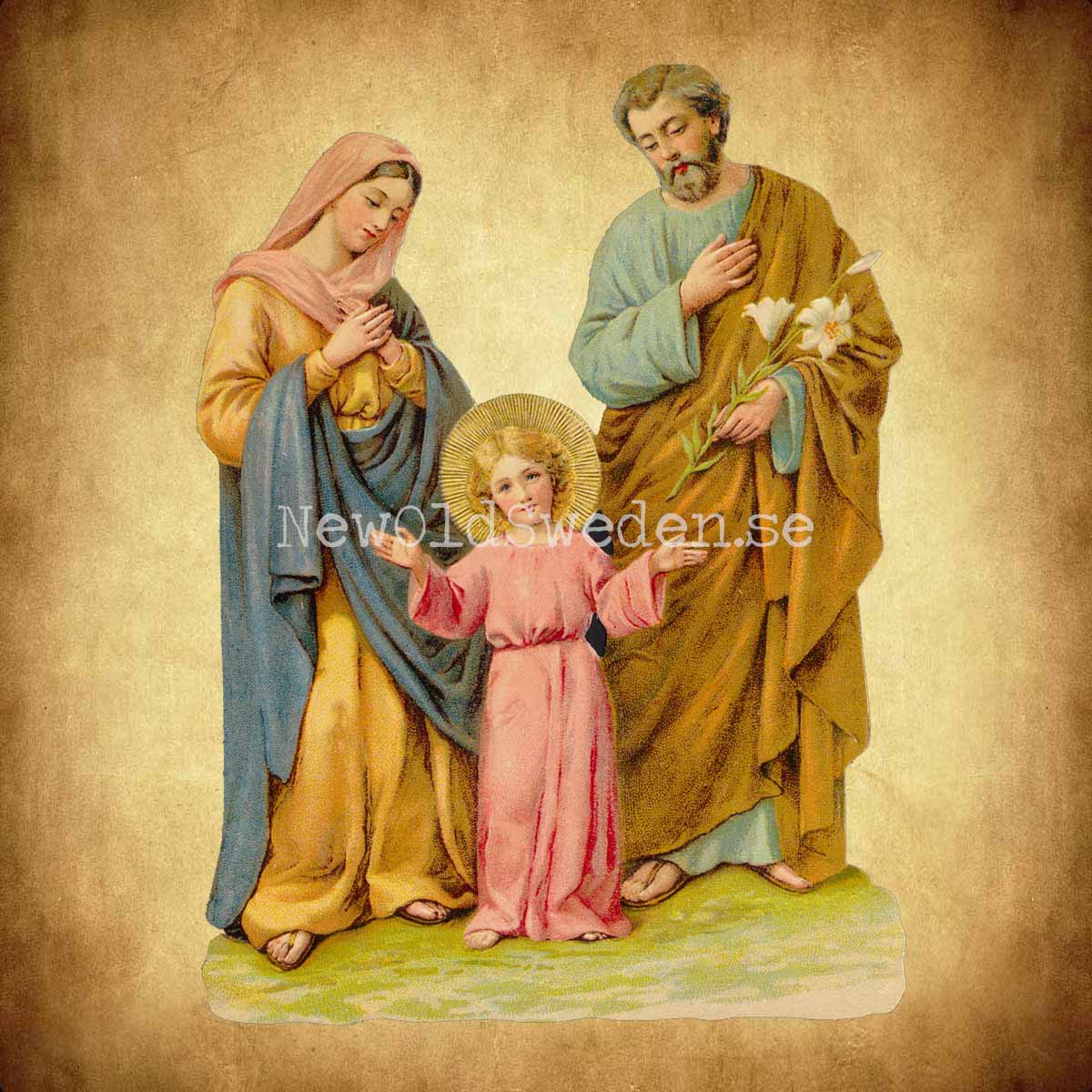 Holy Family 11x16.5 cm - Bokmärke © Ernst Freihoff 5162 - 2