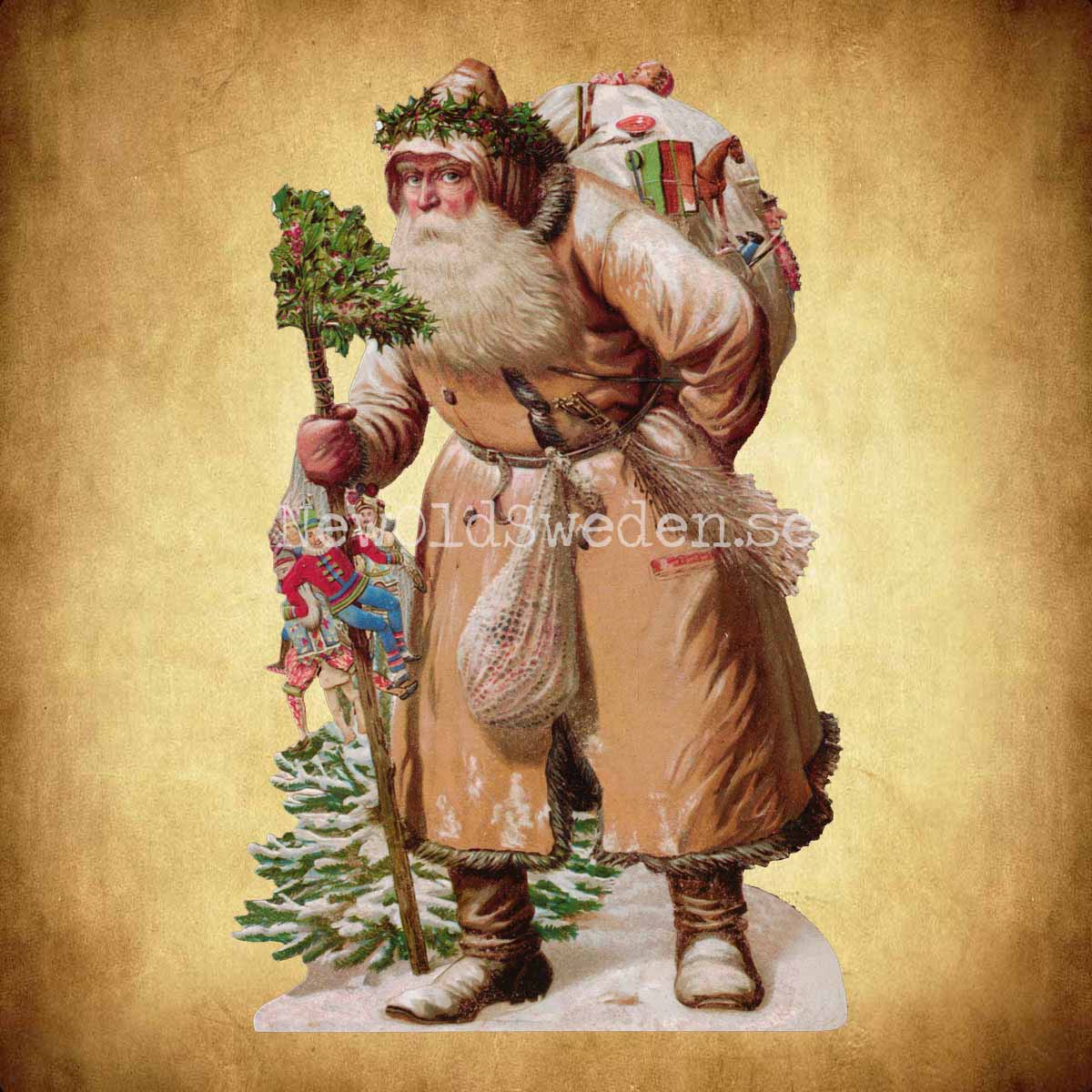 Father Christmas 10.5x16.5 cm - Bokmärke © Ernst Freihoff 5164 - 2