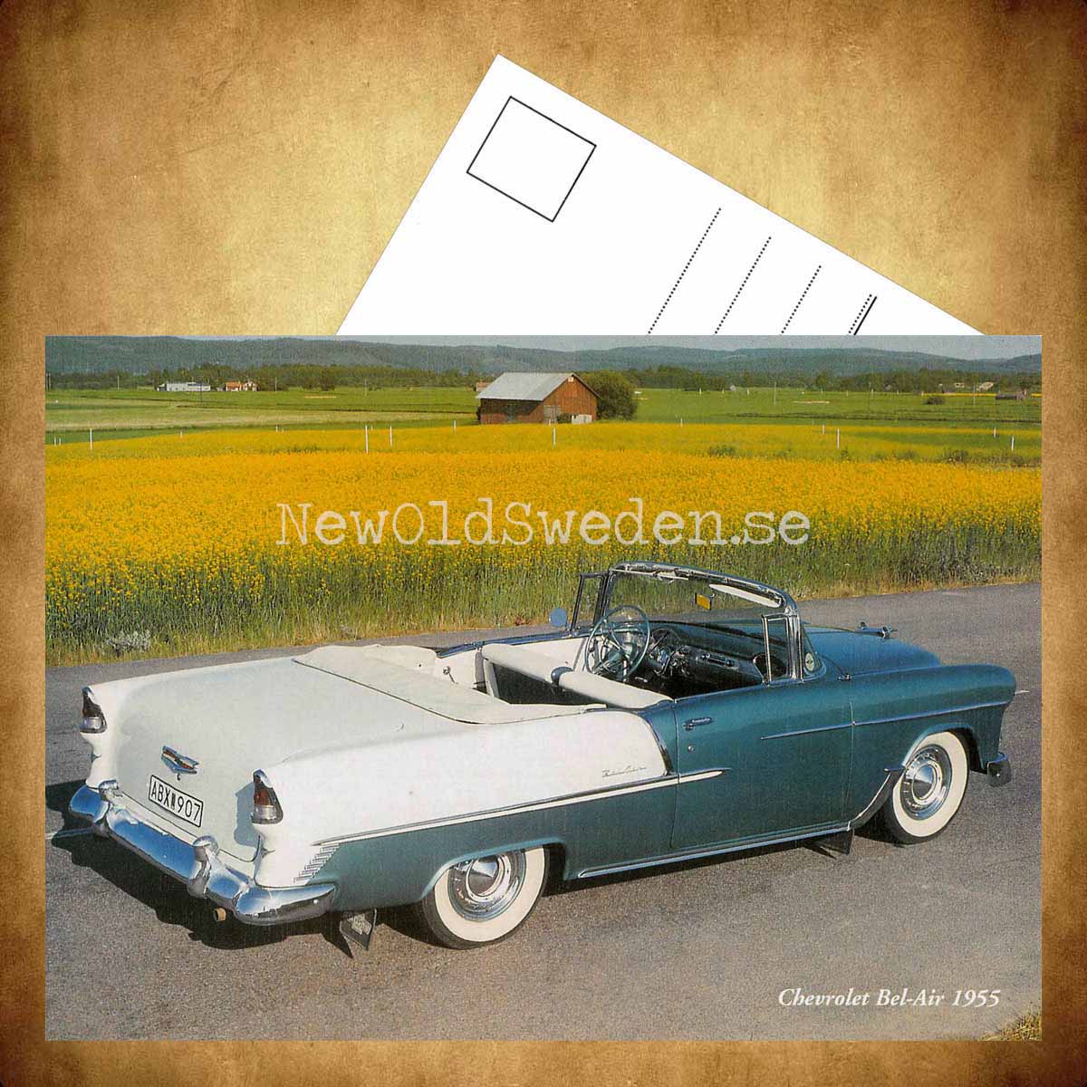 Chevrolet Bel-Air 1955 - Vykort A5 - 3