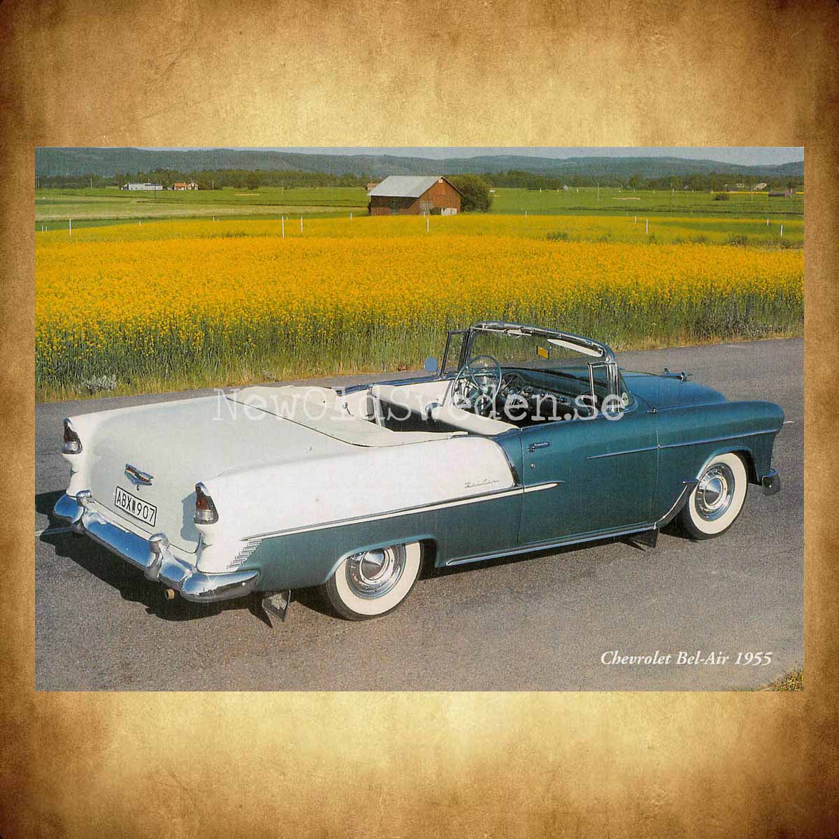 Chevrolet Bel-Air 1955 - Vykort A5 - 2