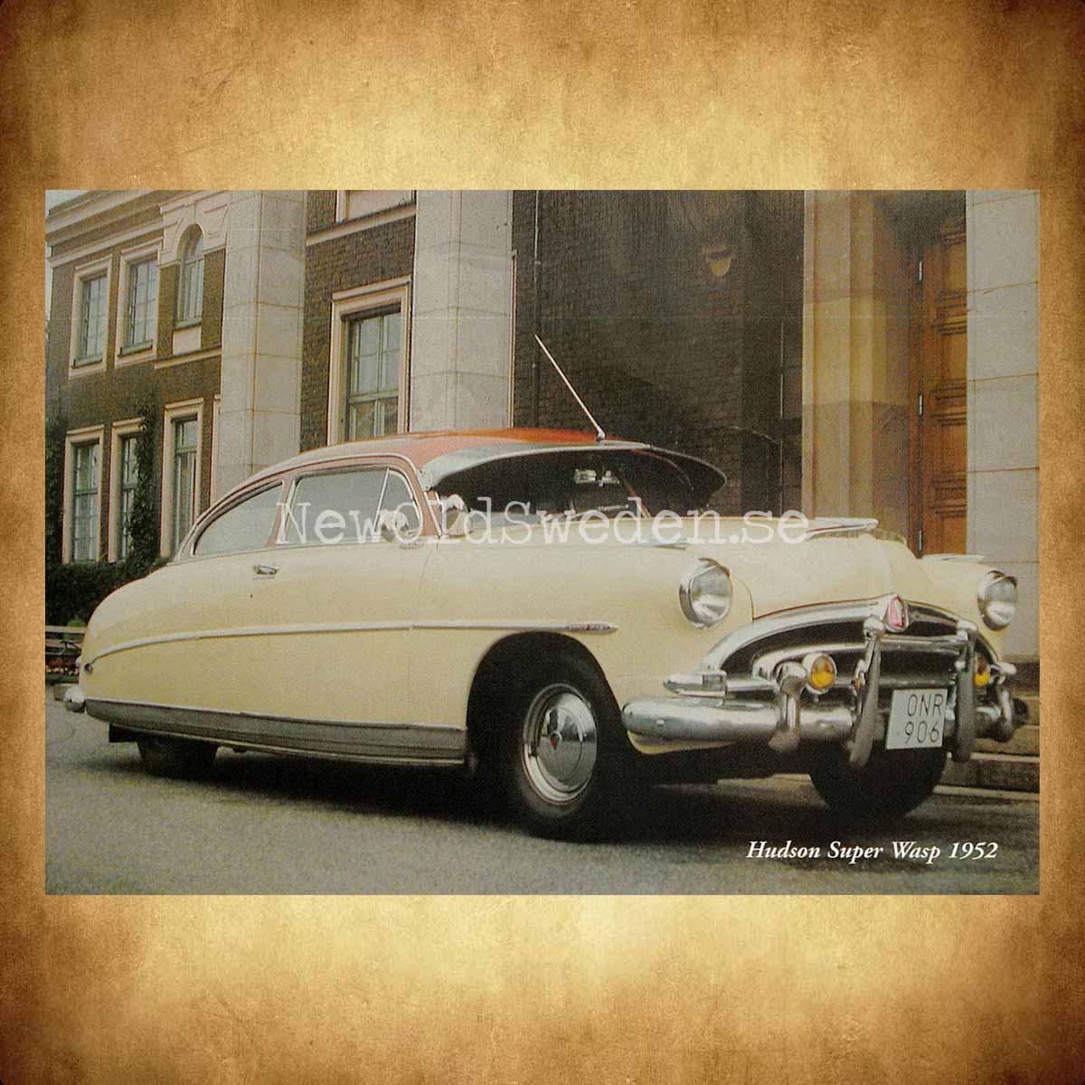 Hudson Super Wasp 1953 - Vykort A5 - 2