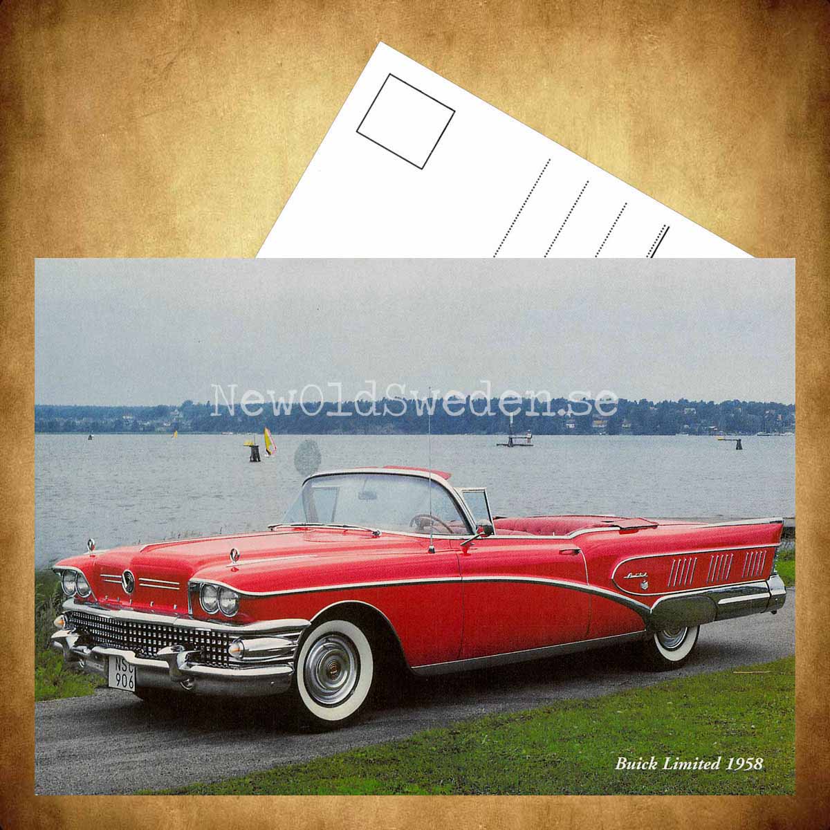 Buick Limited 1958 - Vykort A5 - 3