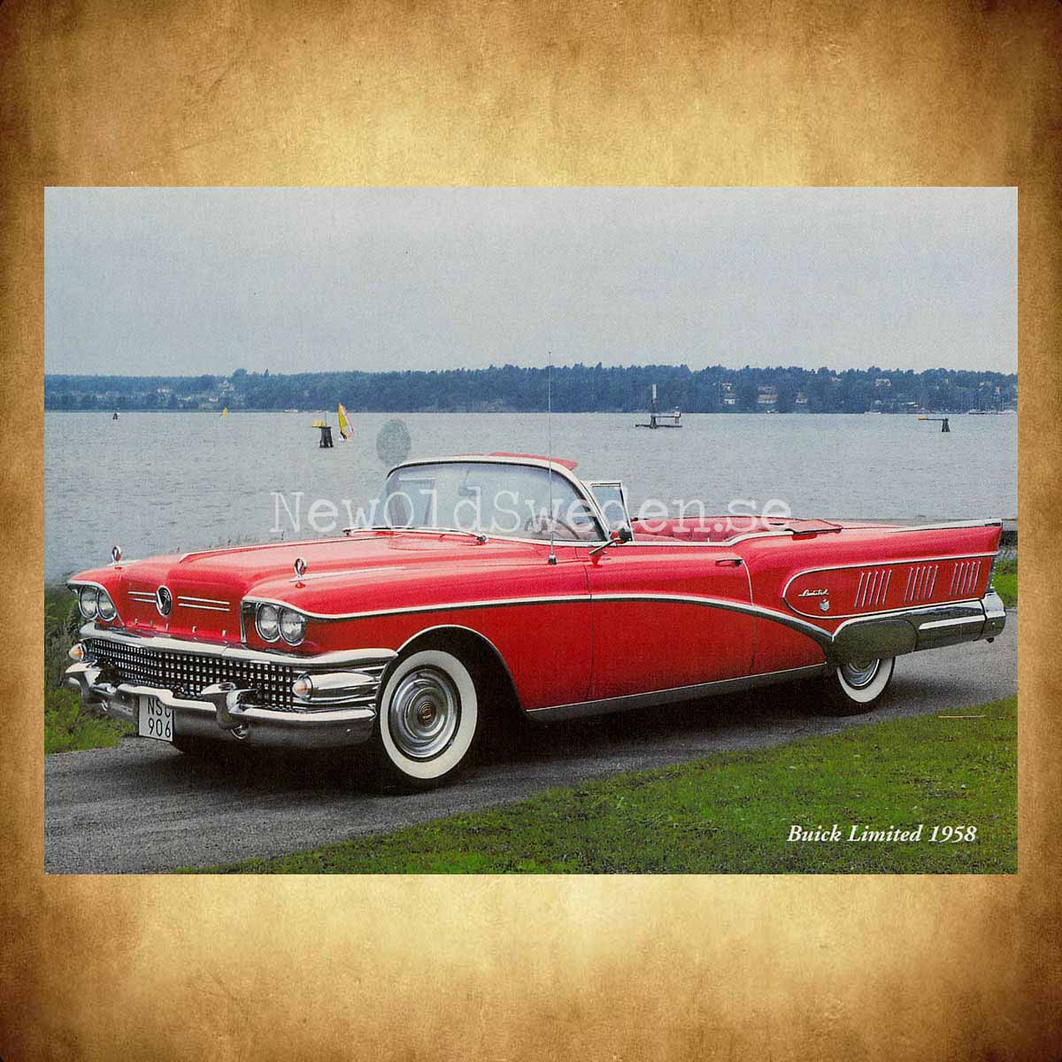 Buick Limited 1958 - Vykort A5 - 2