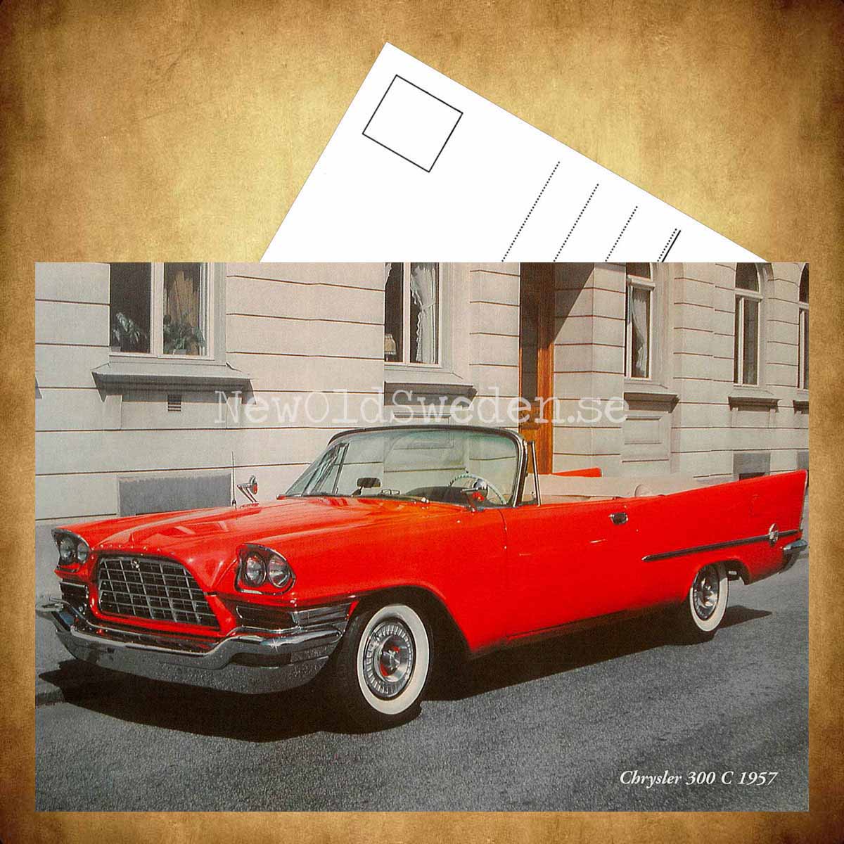 Chrysler 300 C 1957 - Vykort A5 - 3