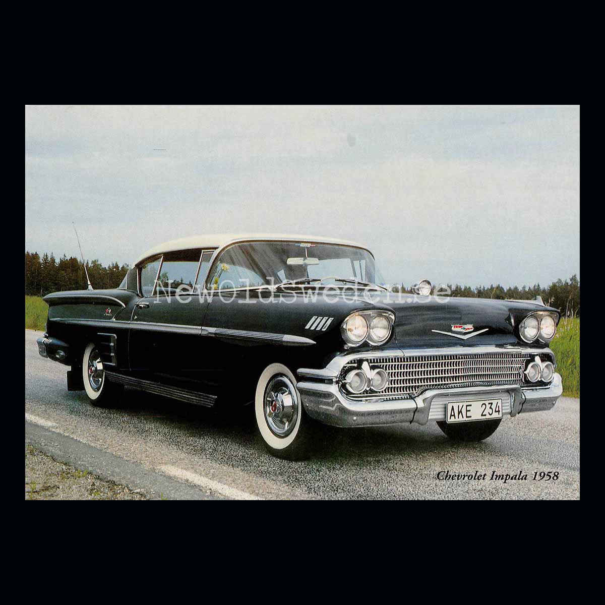 Chevrolet Impala 1958 - Vykort A5