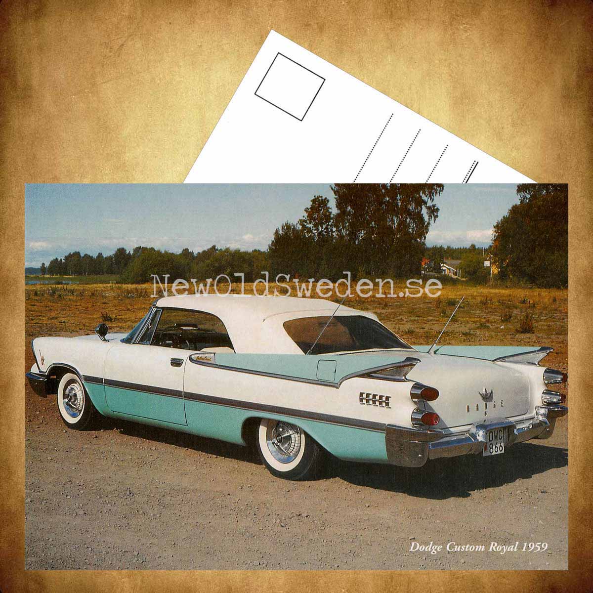 Dodge Custom Royal 1959 - Vykort A5 - 3