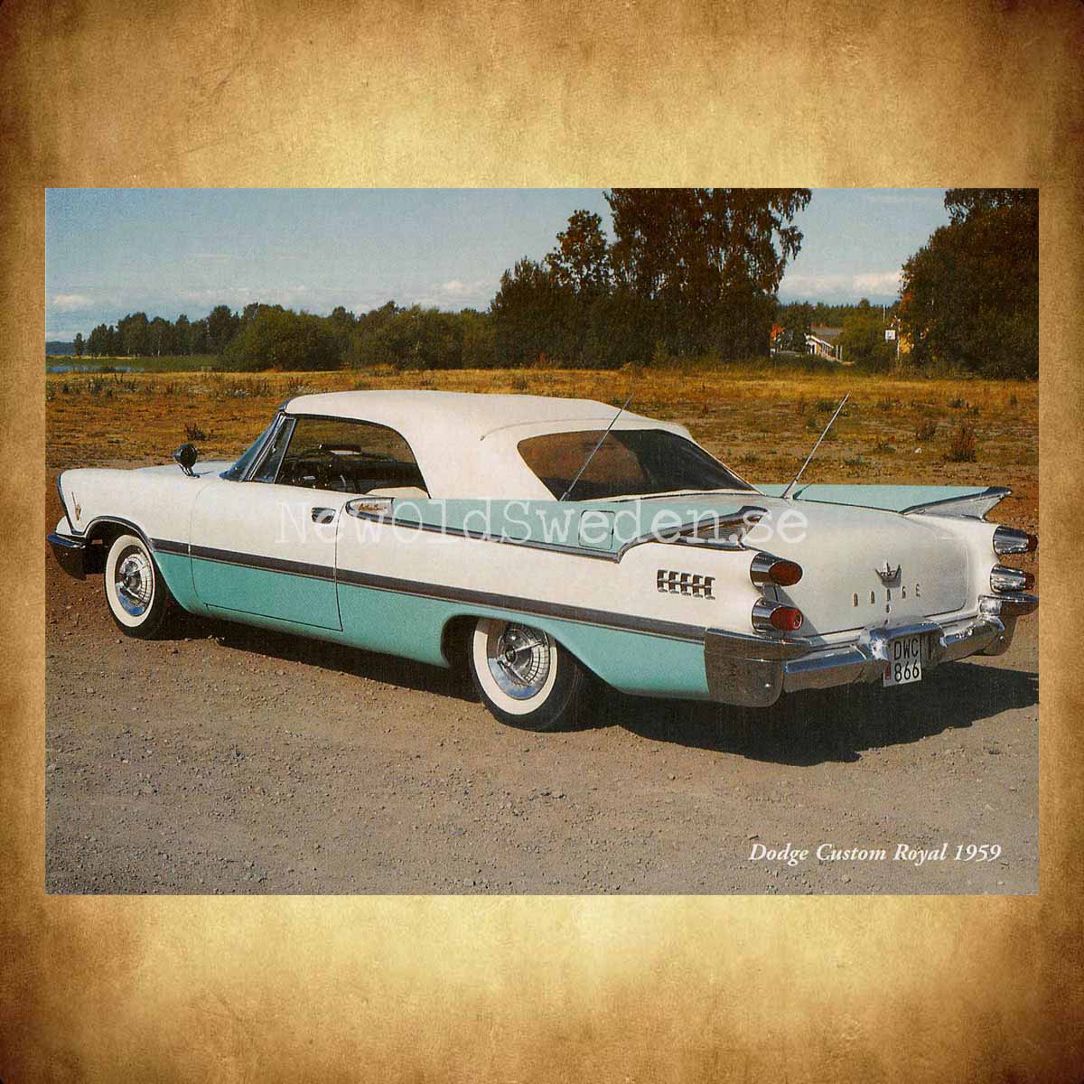 Dodge Custom Royal 1959 - Vykort A5 - 2