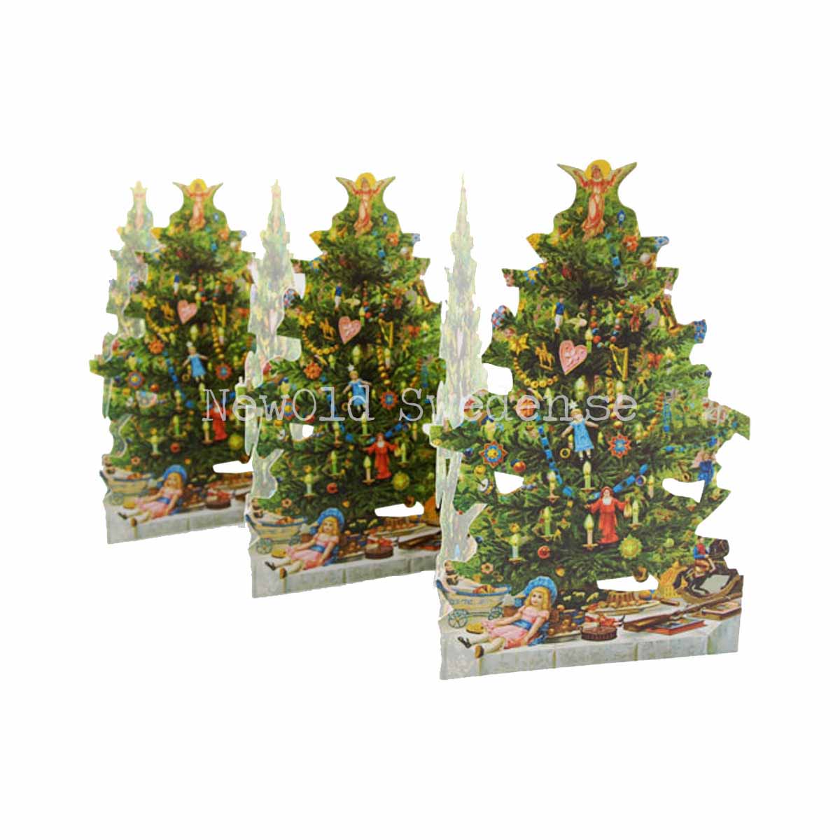 Pappersrad Julgran 17 x 64 cm - R09 - 4