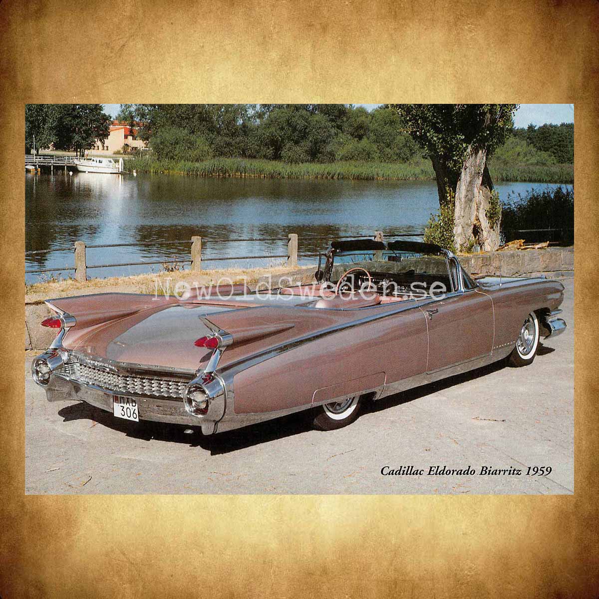 Cadillac Eldorado Biarritz 1959 - Vykort A5 - 2
