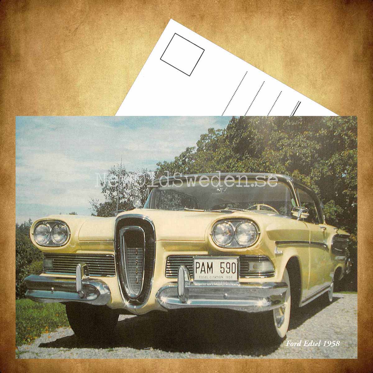 Ford Edsel 1958 - Vykort A5 - 3