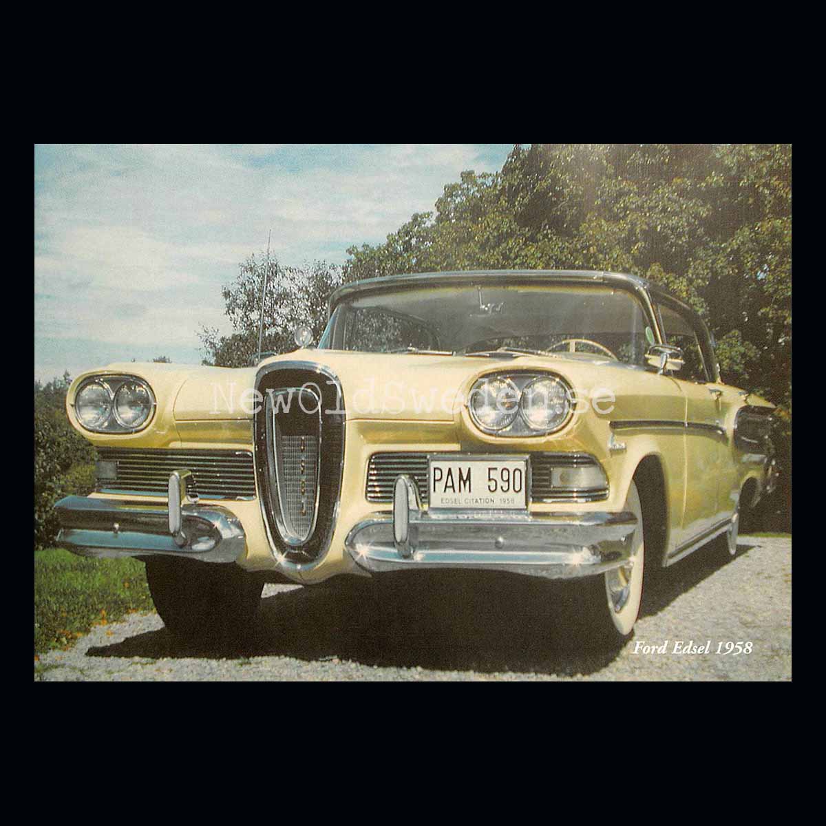 Ford Edsel 1958 - Vykort A5