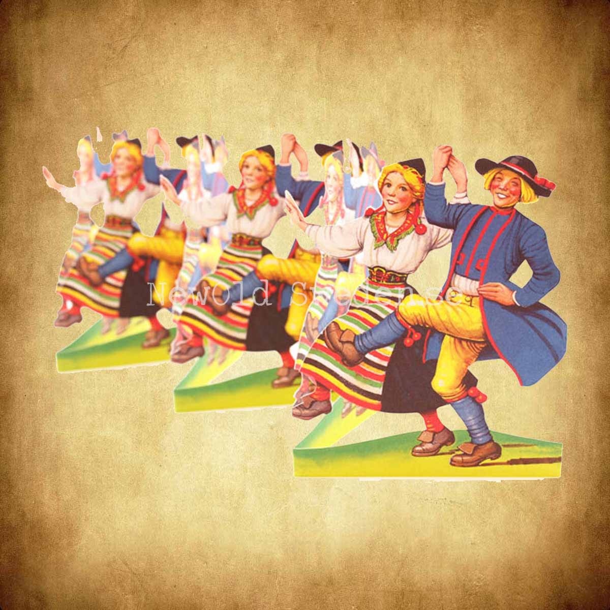 Pappersrader Dalarna Fest och dans - 60 x 12.5 cm - R10 - 2