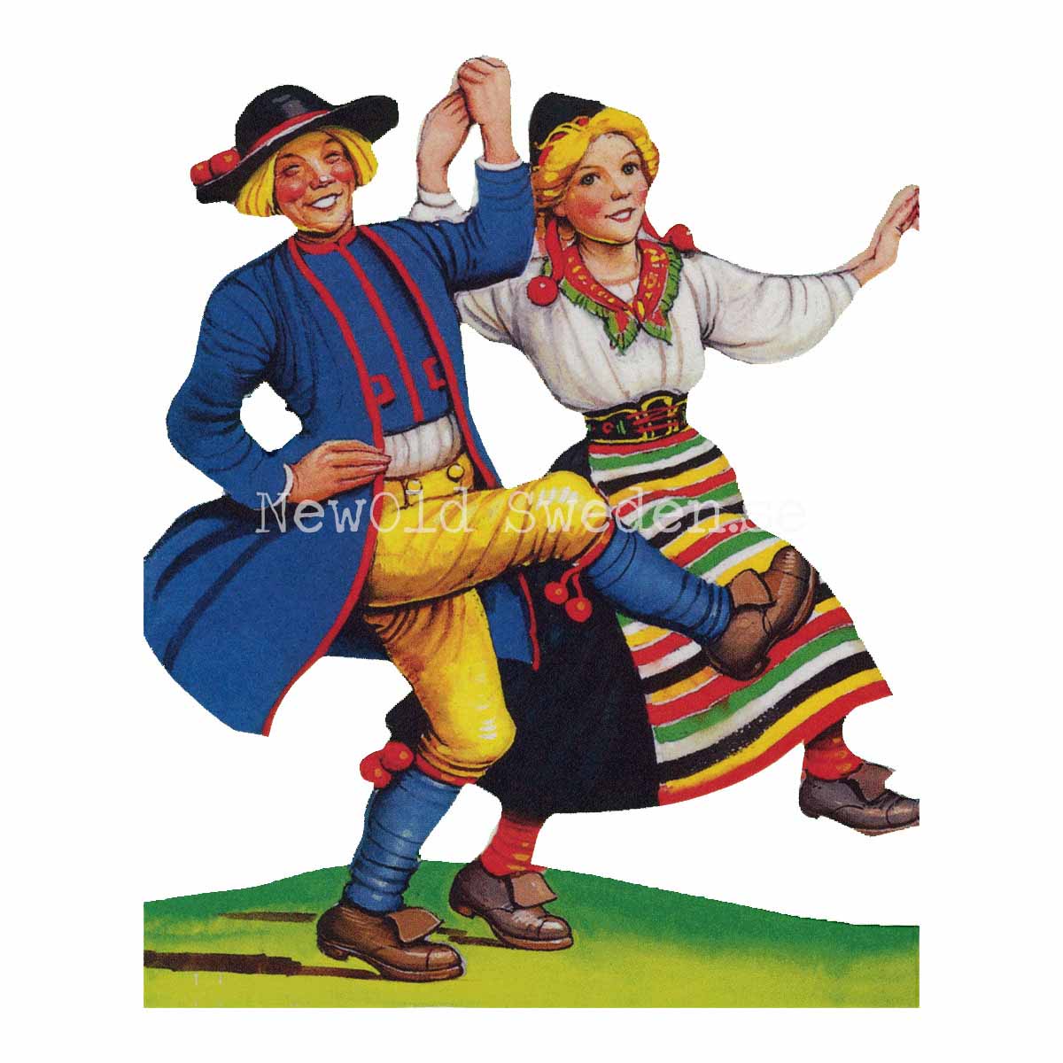 Pappersrader Dalarna Fest och dans - 60 x 12.5 cm - R10 - 3