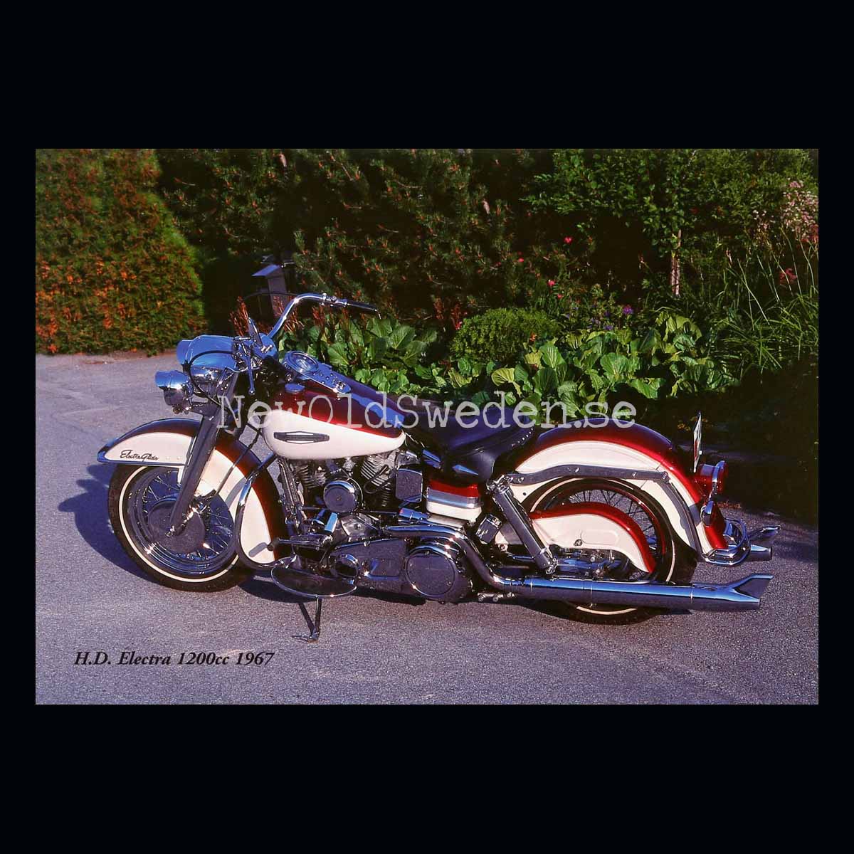 Harley Davidson Electra 1200cc 1967 - Vykort A5 ***