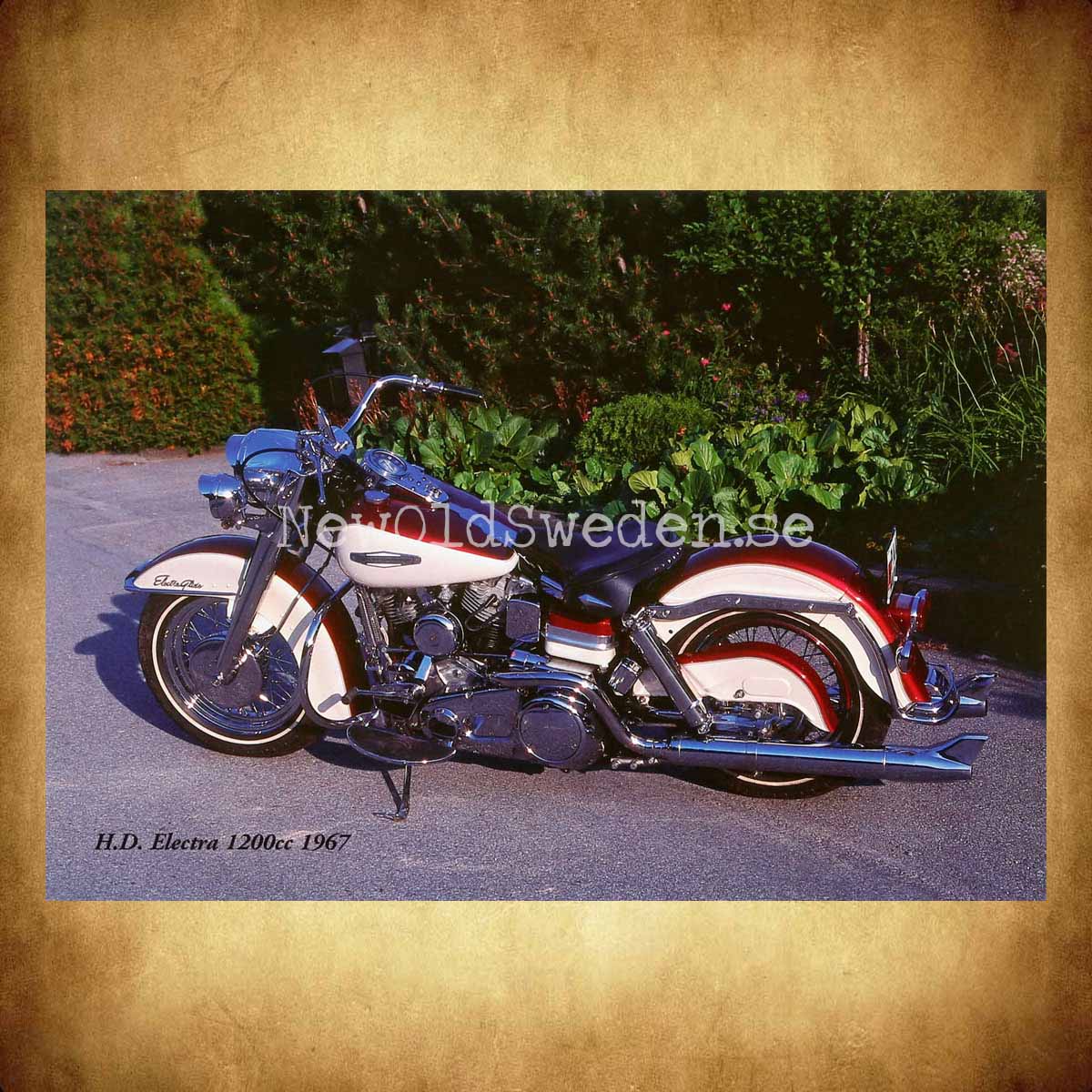 Harley Davidson Electra 1200cc 1967 - Vykort A5 *** - 2