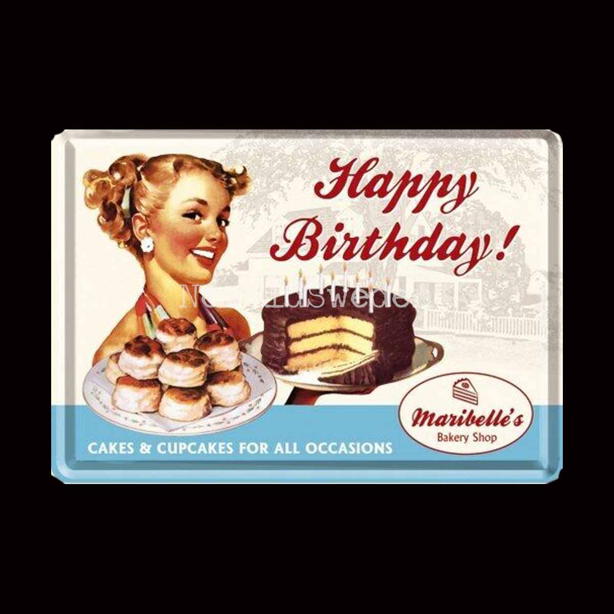 Happy Birthday! - 50´s - METAL CARD T1