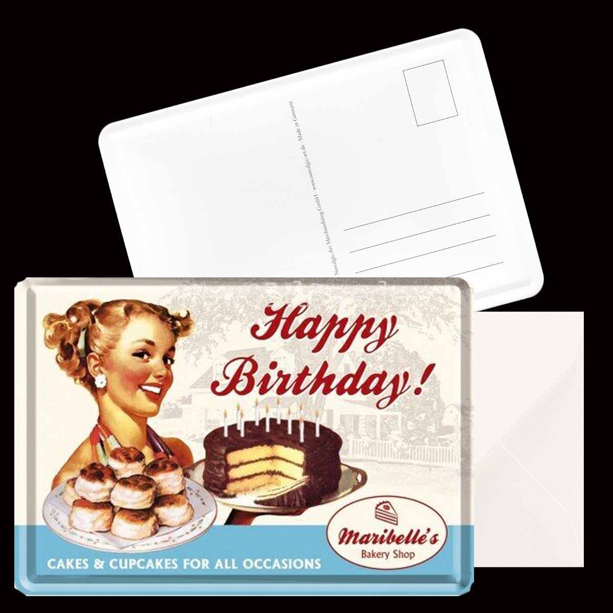 Happy Birthday! - 50´s - METAL CARD T1 - 4