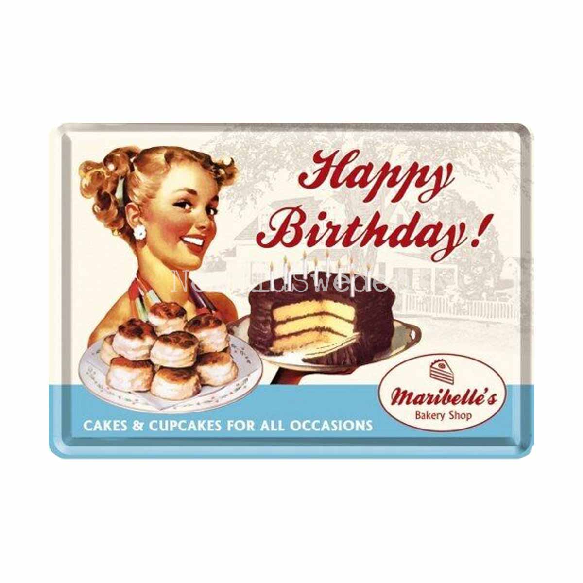 Happy Birthday! - 50´s - METAL CARD T1 - 3