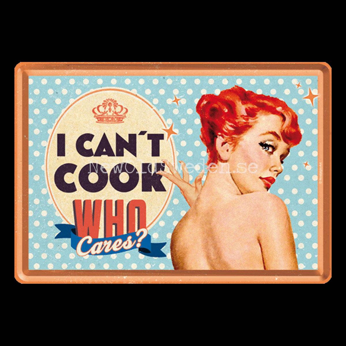 I CAN'T COOK 50´s - METAL CARD T3