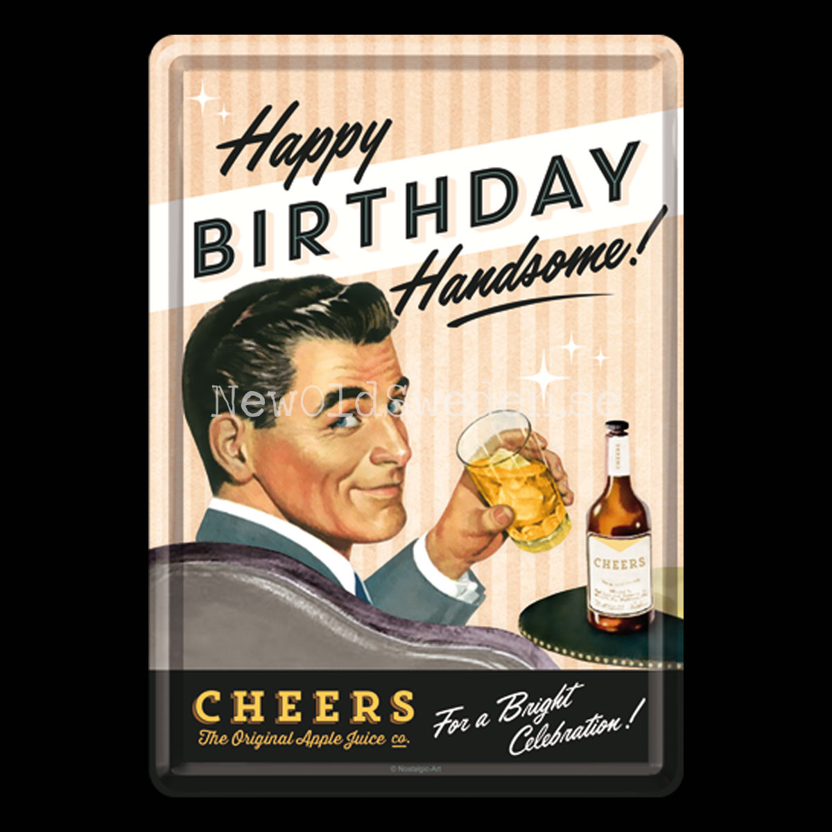 Happy Birthday 50´s - METAL CARD T4