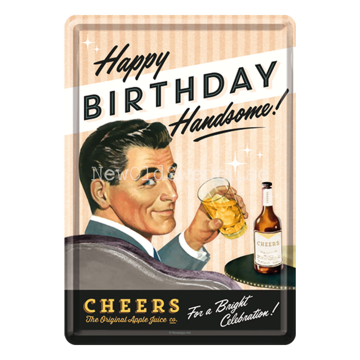 Happy Birthday 50´s - METAL CARD T4 - 7