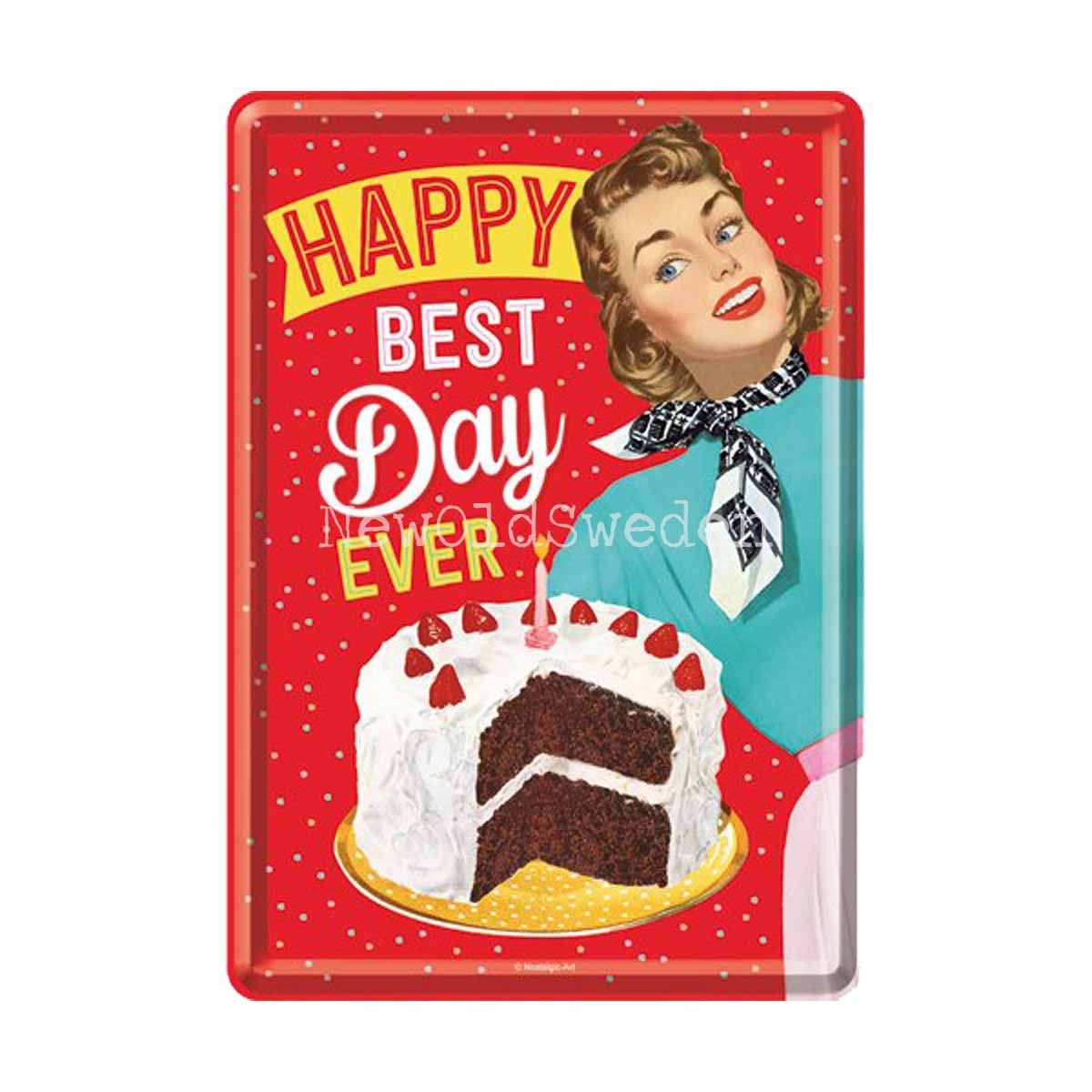 HAPPY BEST DAY EVER 50´s - METAL CARD T5 - 3