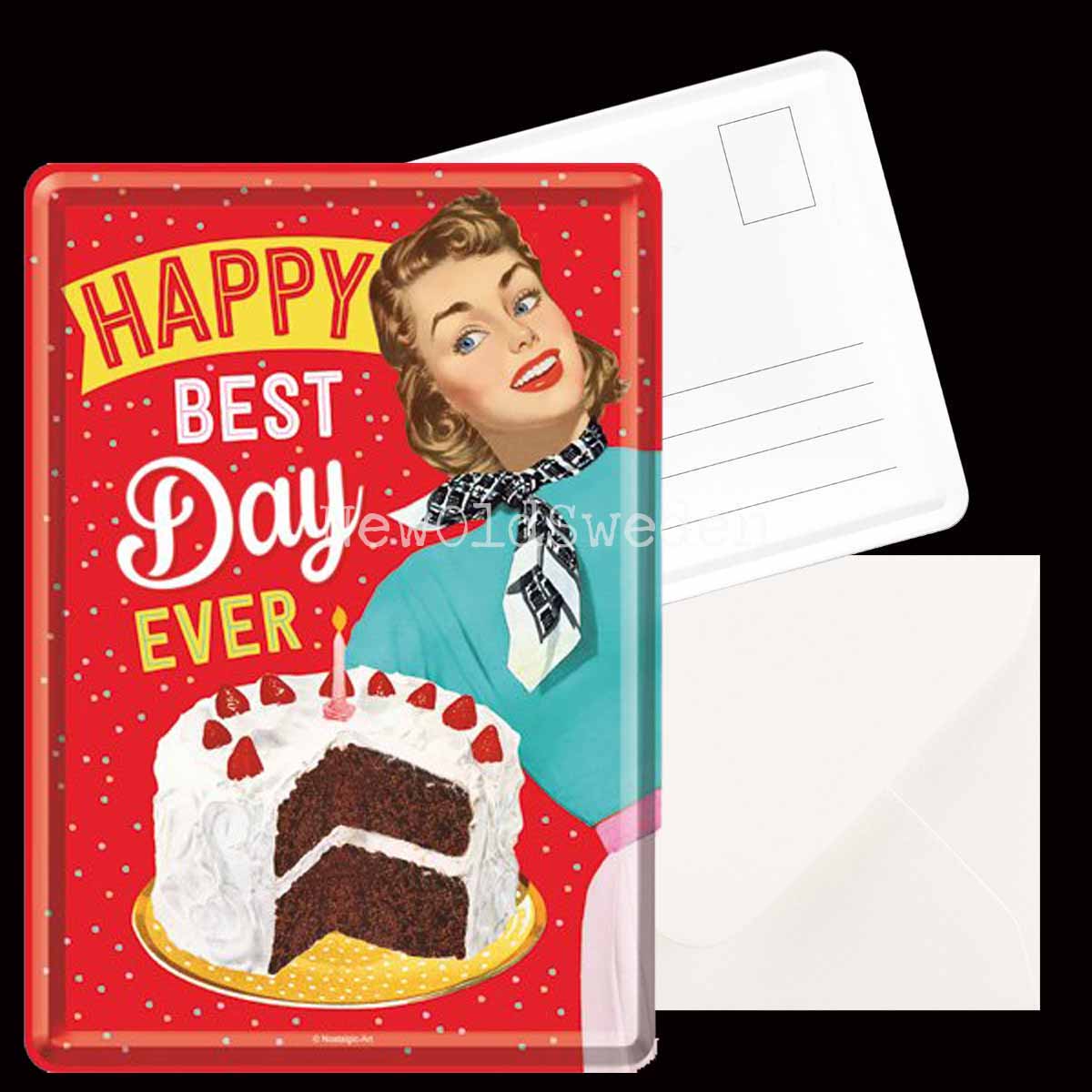 HAPPY BEST DAY EVER 50´s - METAL CARD T5 - 4