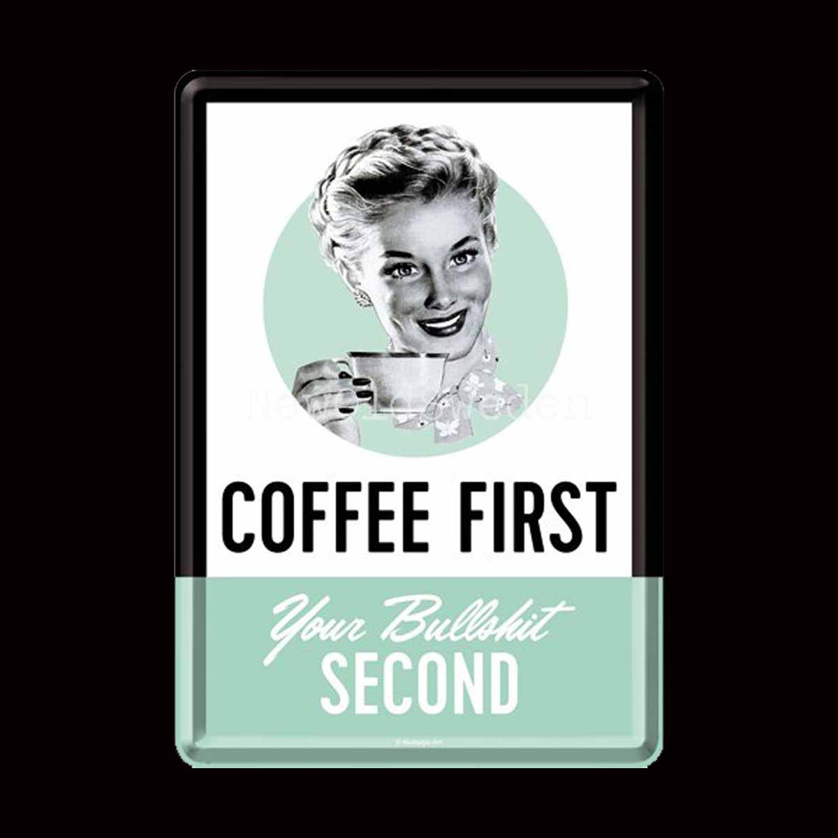COFFEE FIRST 50´s - METAL CARD T5