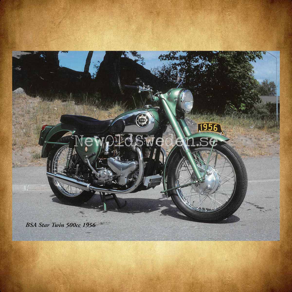 BSA Star Twin 500cc 1956 - Vykort A5 - 2