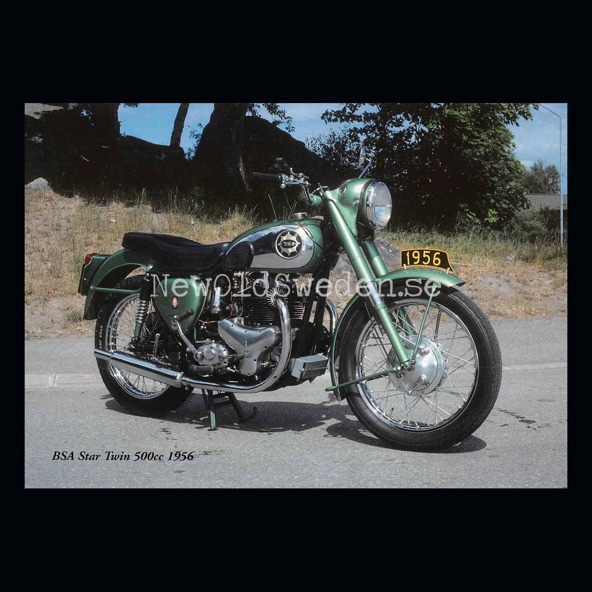 BSA Star Twin 500cc 1956 - Vykort A5