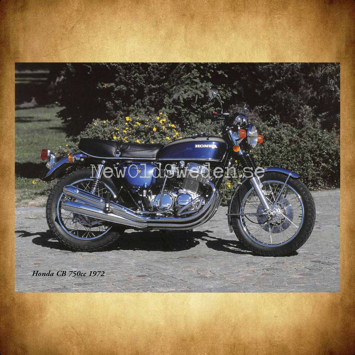 HONDA CB 750cc 1972 - Vykort A5 - 2