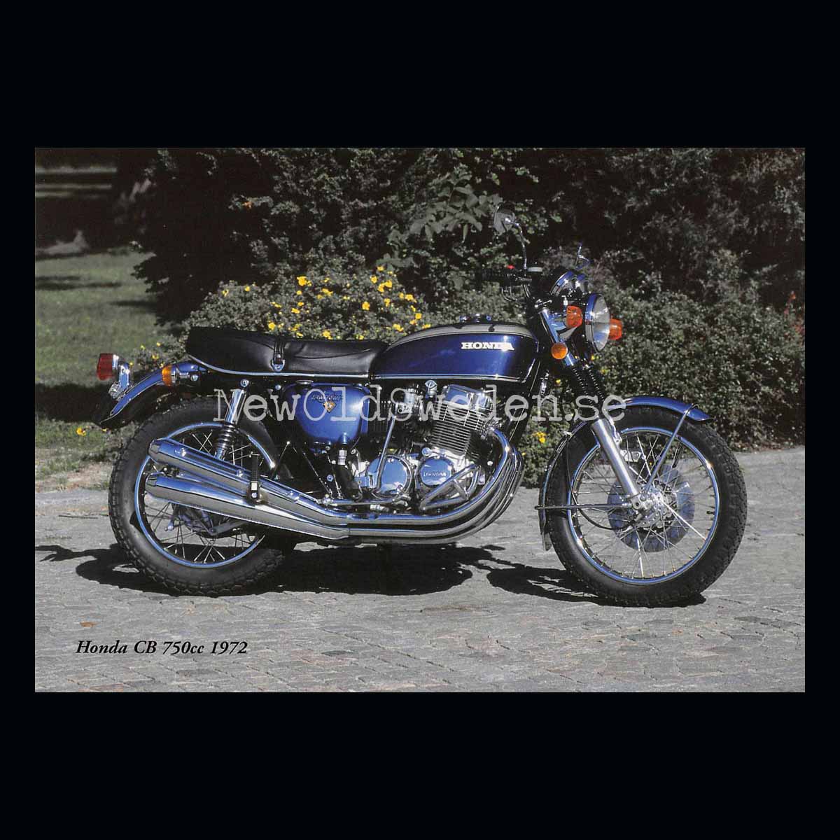 HONDA CB 750cc 1972 - Vykort A5