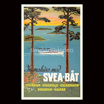 SVEABÅT 1940 - Vykort 12 x 18 cm