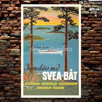 SVEABÅT 1940 - Vykort 12 x 18 cm