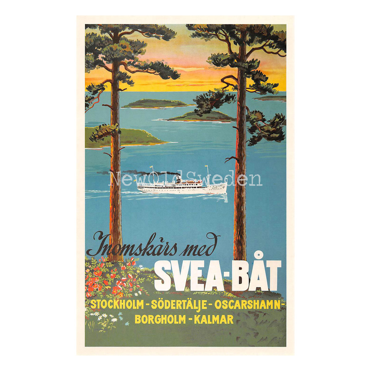 SVEABÅT 1940 - Vykort 12 x 18 cm - 4