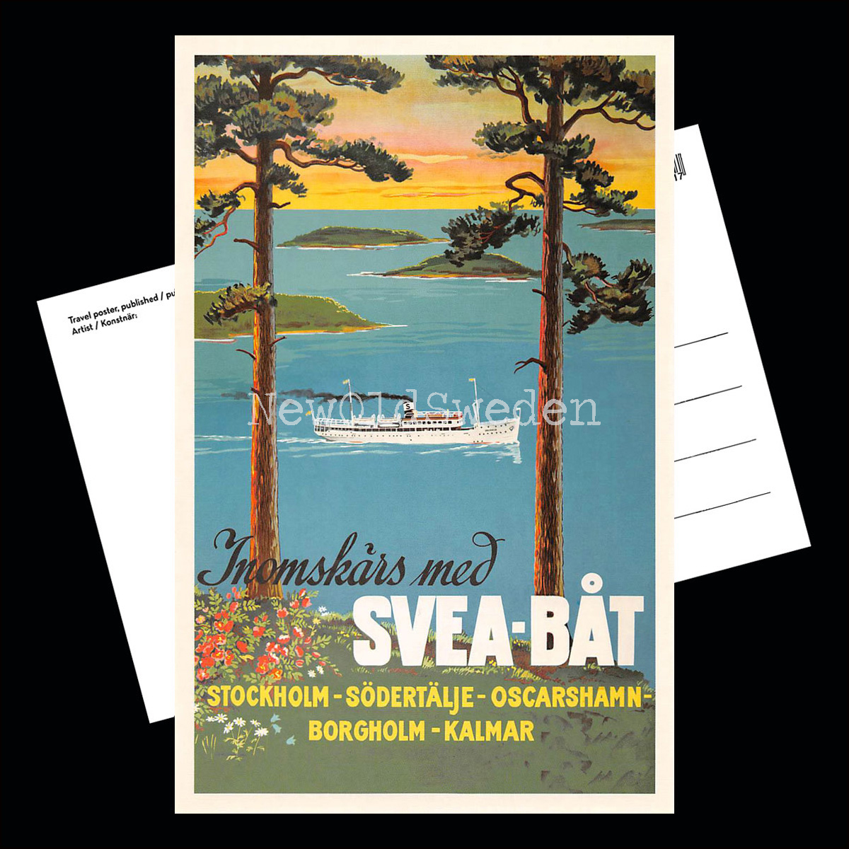 SVEABÅT 1940 - Vykort 12 x 18 cm - 3