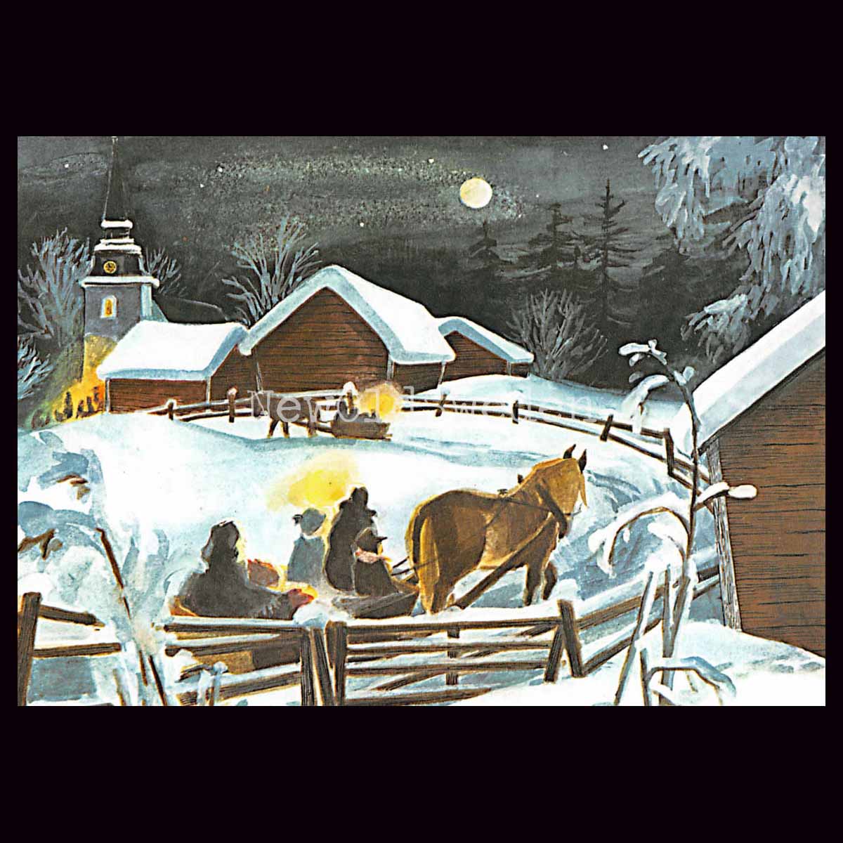 Jul i Bullerbyn - På väg till julottan - 100