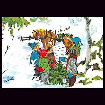 Jul i Bullerbyn - Vi hämtar julgran - 100