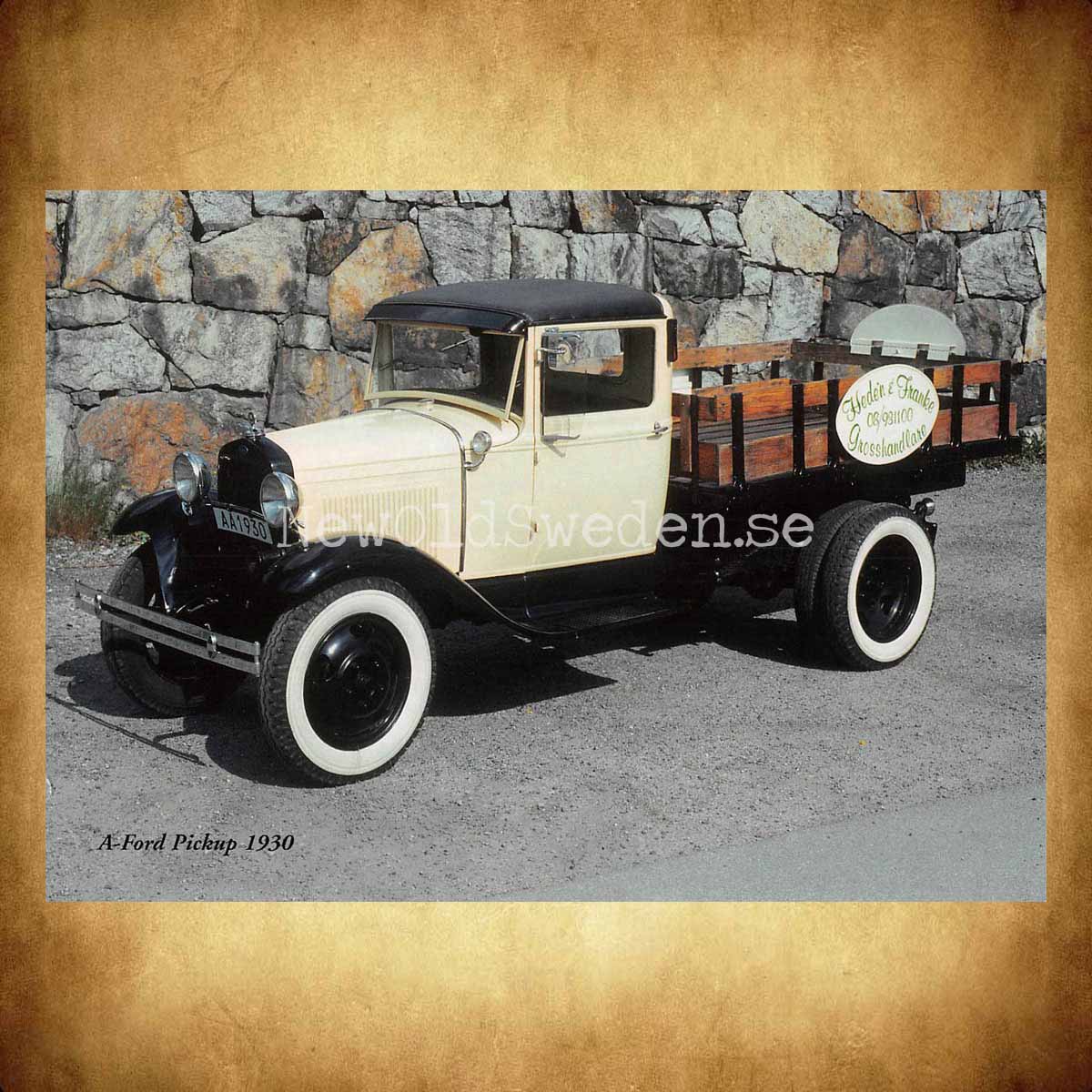 A-Ford Pickup 1930 - Vykort A5 - 2