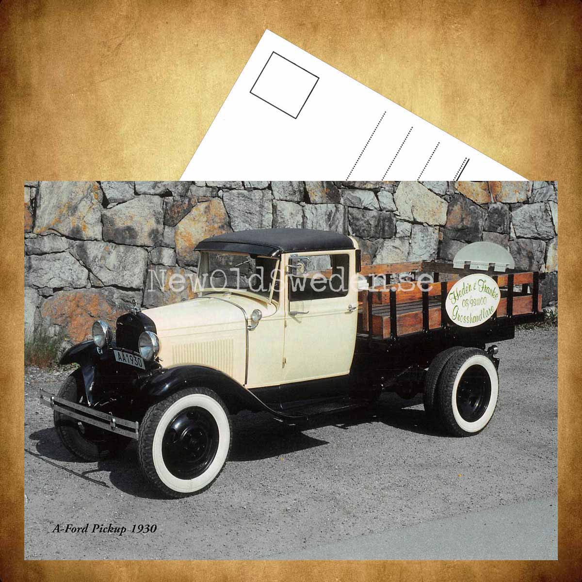 A-Ford Pickup 1930 - Vykort A5 - 3