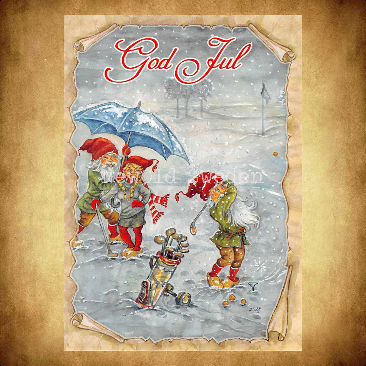 Tomte Golf God Jul - Ingrid Elf - 1018 - 2
