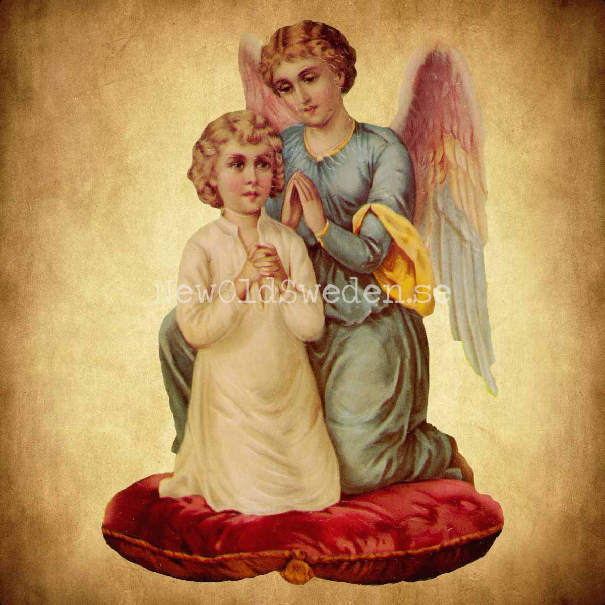 Angel with Child 11.5x16 cm -Bokmärke © Ernst Freihoff 5015 - 2